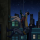 Another joy of the movie? The fact that this is drawn to look like the bad “walking up a building” effect from the show (Warner Bros)